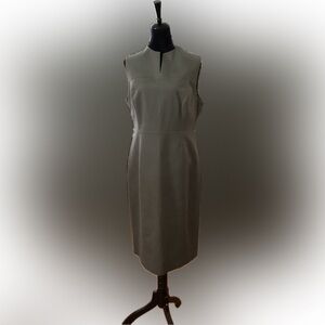 Banana Republic sleeveless dress; gray with back zipper size 14
